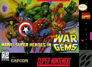 Marvel Super Heroes - War of the Gems (USA) (Beta) box cover front